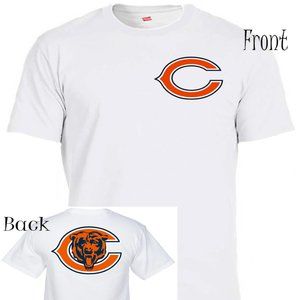 CHICAGO BEARS COOL MENS WHITE T-SHIRT ALL SIZES T-1792